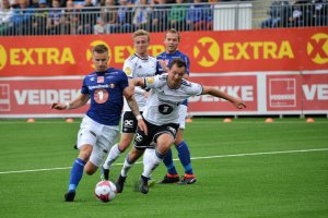 Her setter Erik Tønne inn Ranheims mål for kvelden, etter fint veggspill med Reginiussen.