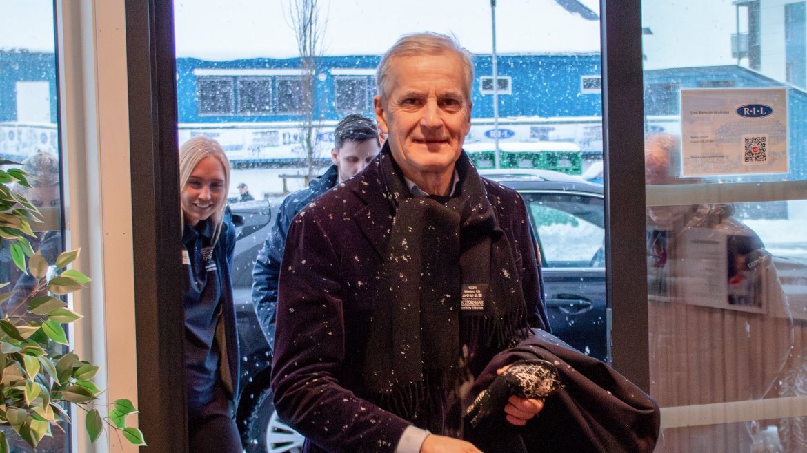 På vei inn til Krafthallen.